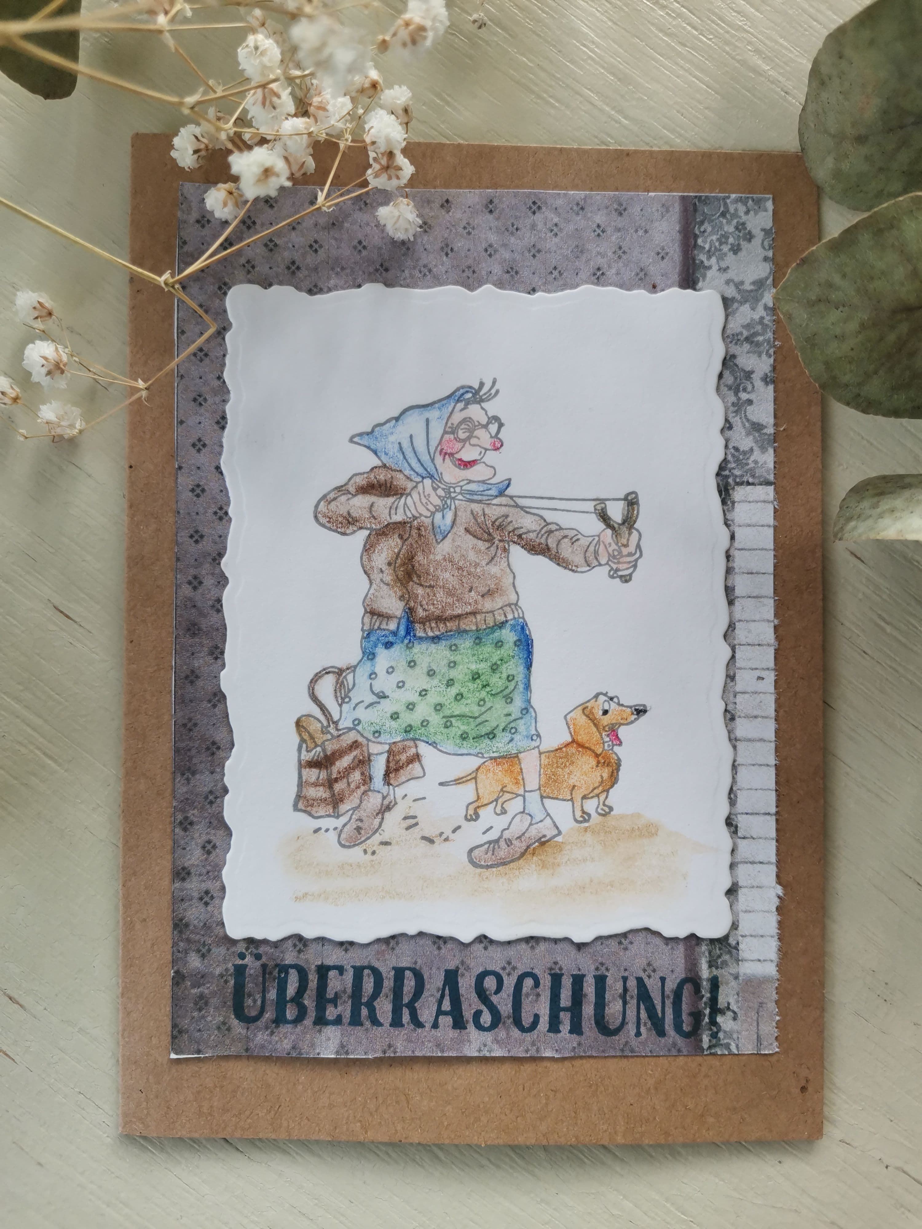 Lustige Karte Überraschung
