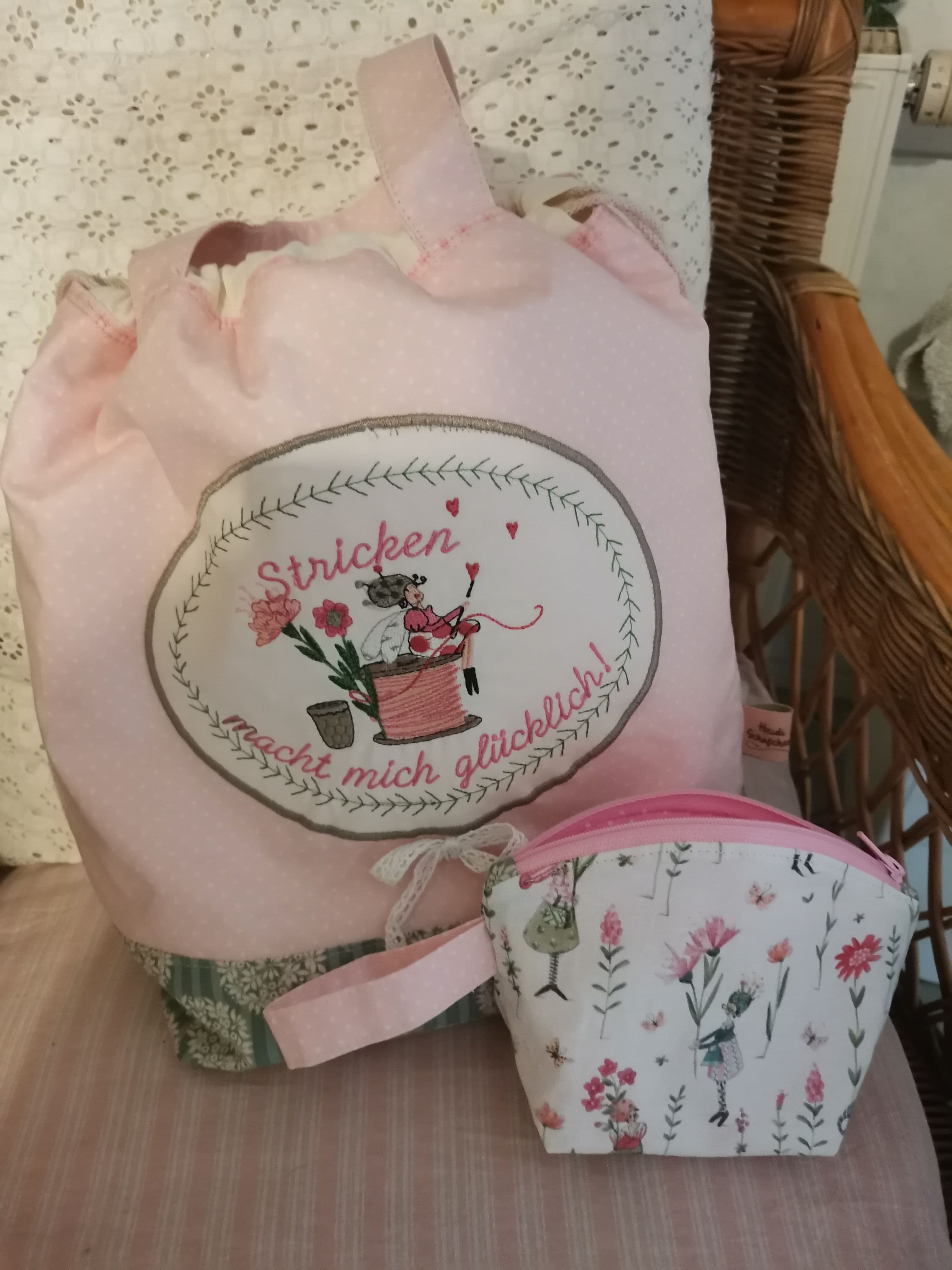Tasche groß mit Täschchen