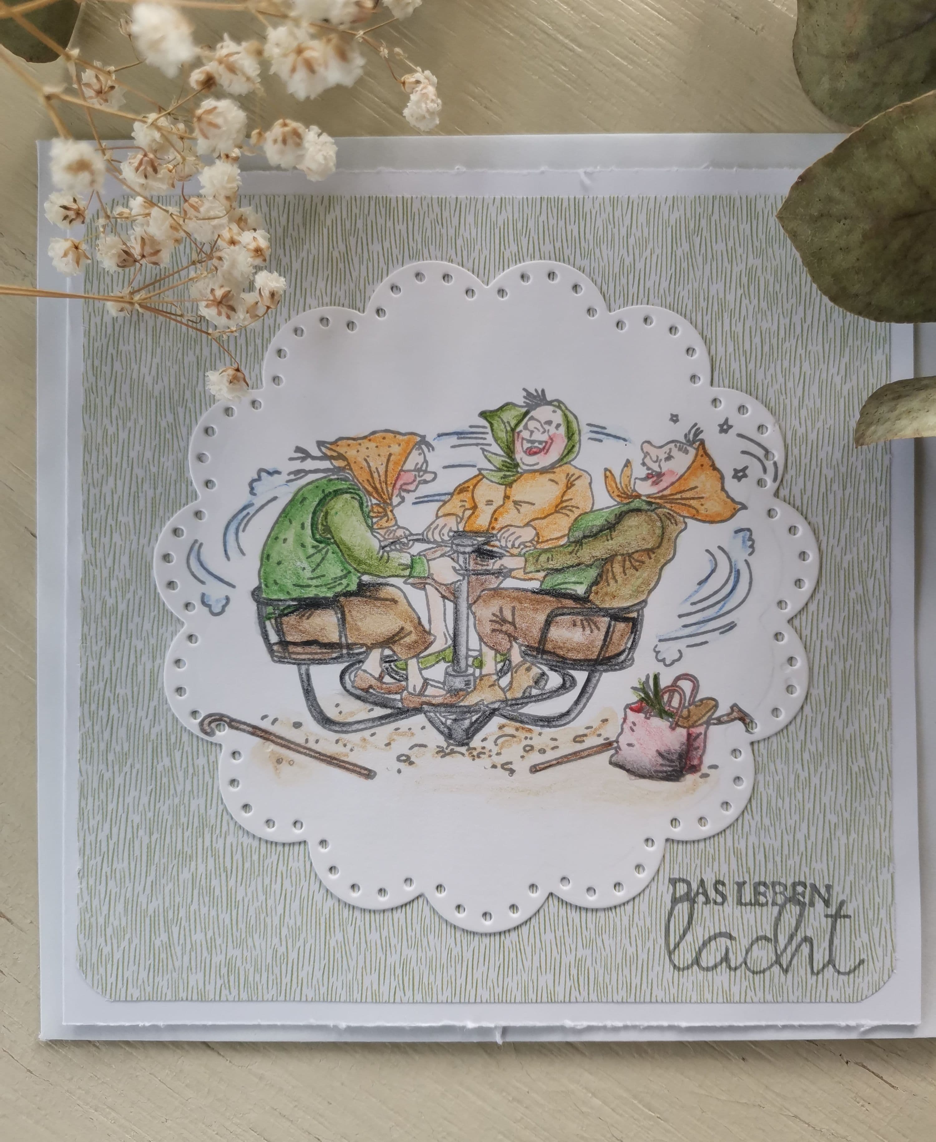 Karte "Das Leben lacht"